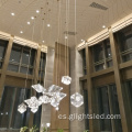 Personalidad creativa Hotel Glass Crystal Candelier